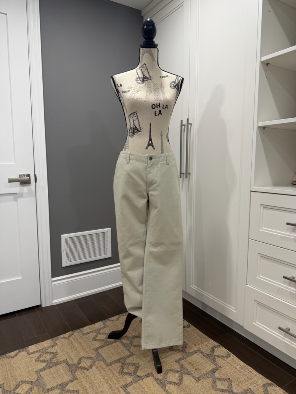 Vintage, GAP Hipster Trouser in Light Beige - Picture 2 of 16